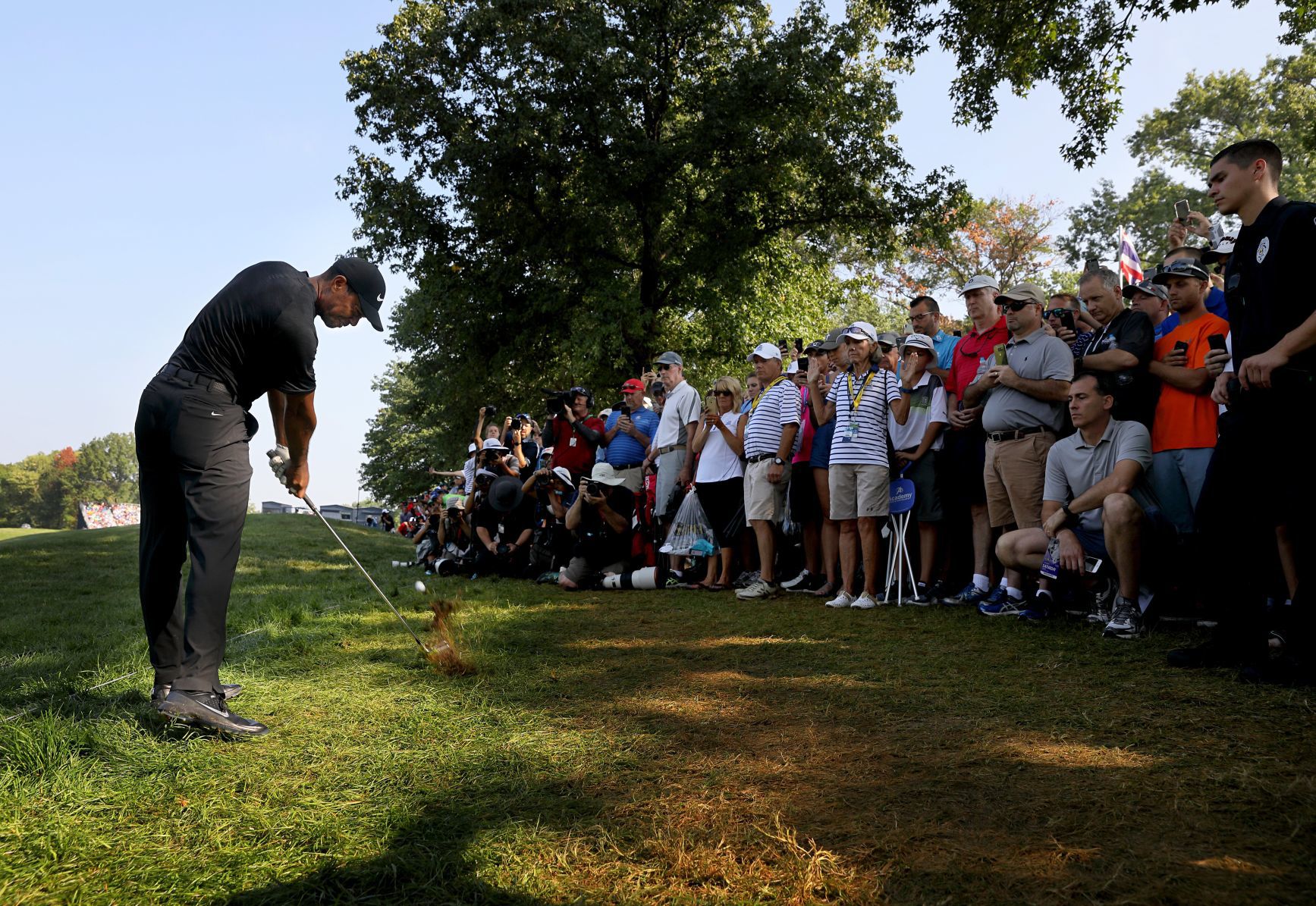 100th PGA Championship at Bellerive Country Club, rain delayed finish of round two